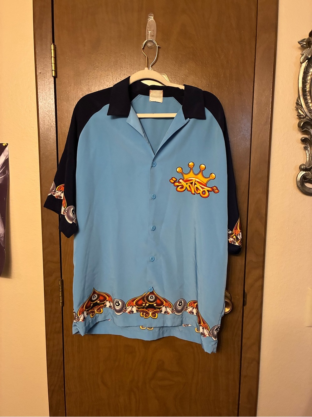 JNCO  Blue Short-Sleeve 8 ball shirt